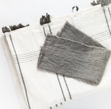 Load image into Gallery viewer, Set Of 4 Hand Woven Stone Washed Linen Dinner Napkins Eco-Friendly Beauty And Health For Cookers