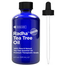 Load image into Gallery viewer, 100% Pure Radha Tea Tree Oil Pure Pressed Moisturizing Anti-Aging Treatment for Face Skin Hair Men & Women