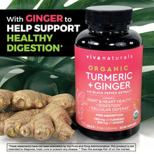 Load image into Gallery viewer, Organic Turmeric + Ginger Makes A Great Addition To Any Dish Needing Some Extra Kick And Good For Health