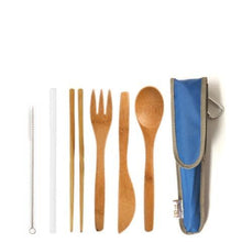 Load image into Gallery viewer, Re-useable Bamboo Utensil Kit & Glass Straw - Eco-Friendly, Save Our Oceans & Landfills - Give Back Goods