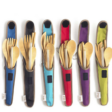 Load image into Gallery viewer, Re-useable Bamboo Utensil Kit & Glass Straw - Eco-Friendly, Save Our Oceans & Landfills - Give Back Goods