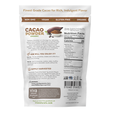 Load image into Gallery viewer, Cacao Powder These Nutrients Contribute To The Maintenance of Good Health and Overall Well-Being For Health