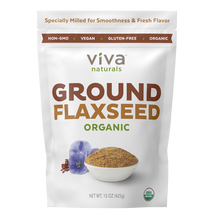 Load image into Gallery viewer, Viva Naturals Flaxseed 15 oz front