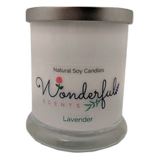 Load image into Gallery viewer, Wonderful Scents Opaque Status Jar Soy Candle Lavender Scented