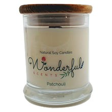 Load image into Gallery viewer, Wonderful Scents 12 oz Wood Wick Scented Candle Patchouli