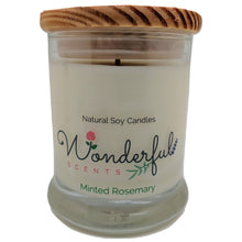 Load image into Gallery viewer, Wonderful Scents 12oz Soy Minted Rosemary Candle with Cotton Wick