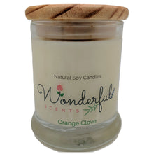 Load image into Gallery viewer, Wonderful Scents 12oz Soy Orange Clove Candle with Cotton Wick