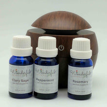 Load image into Gallery viewer, Wonderful_Scents_130ml_USB_Dark_Wood_Essential_Oil_Diffuser_Study_Combo_Gift_Set