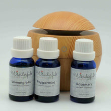 Load image into Gallery viewer, Wonderful_Scents_130ml_USB_Light_Wood_Essential_Oil_Diffuser_Concentration_Combo_Gift_Set