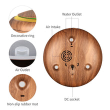 Load image into Gallery viewer, 150 ml Ultrasonic Aroma Diffuser Woodgrain + Remote Control Beauty For Home Decorations