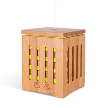 Load image into Gallery viewer, Wonderful_Scents_Real_Wood_Essential_Oil_Diffuser_200_ml_Yellow_Led
