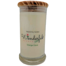 Load image into Gallery viewer, Wonderful Scents 21oz Orange Clove Candle with Cotton Wick