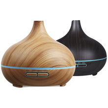 Load image into Gallery viewer, Wonderful Scents 300 ml Essential Oil Diffuser Light And Dark Wood Grained