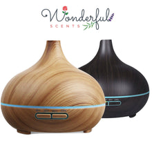 Load image into Gallery viewer, Wonderful Scents 300 ml Light and Dark Wood Diffuser With Logo