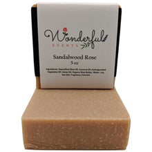 Load image into Gallery viewer, Wonderful Scents Cold Press Soap Sandalwood Rose 2 Bars