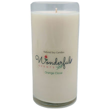 Load image into Gallery viewer, Wonderful Scents Never Ending Soy Candle Orange Clove