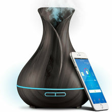 Load image into Gallery viewer, Wonderful Scents WiFi Vase Essential Oil Diffuser Dark Wood