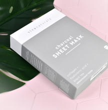 Load image into Gallery viewer, Charcoal Sheet Masks Sheet Mask for Detoxifying Cleansing Moisturizing and Brightening Skin For Beauty Lovers