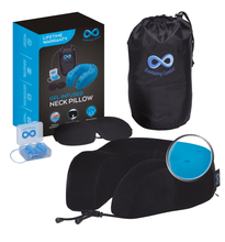 Load image into Gallery viewer, Everlasting Comfort Gel Infused Memory Foam Travel Pillow