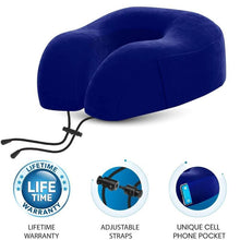 Load image into Gallery viewer, Everlasting Comfort Memory Foam Airplane Travel Pillow Kit