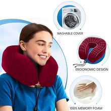 Load image into Gallery viewer, Everlasting Comfort Memory Foam Airplane Travel Pillow Kit