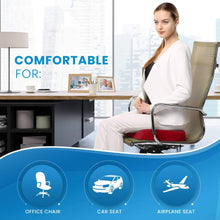 Load image into Gallery viewer, Everlasting Comfort Memory Foam Coccyx Seat Cushion for Office Chair