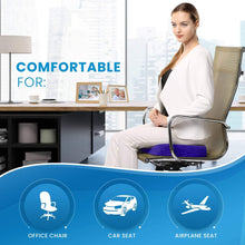 Load image into Gallery viewer, Everlasting Comfort Memory Foam Coccyx Seat Cushion for Office Chair