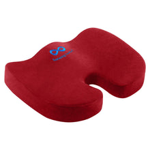 Load image into Gallery viewer, Everlasting Comfort Memory Foam Coccyx Seat Cushion for Office Chair Red