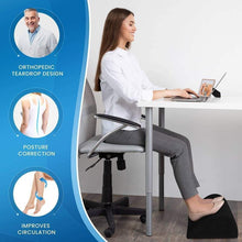 Load image into Gallery viewer, Everlasting Comfort Memory Foam Foot Rest Pillow Under Desk