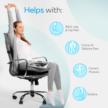 Load image into Gallery viewer, Everlasting Comfort Memory Foam Seat And Back Cushion
