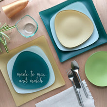 Load image into Gallery viewer, 3 Piece SeaGlass Place setting-Recycled Glass, Made in USA, Lead and Cadmium Free- Eco-Friendly - Give Back Goods