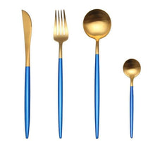 Load image into Gallery viewer, Luxury Stainless Steel 24-Piece Gold Silver Flatware Set Beauty For Home Decorations