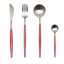 Load image into Gallery viewer, Luxury Stainless Steel 24-Piece Gold Silver Flatware Set Beauty For Home Decorations