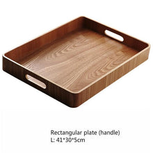 Load image into Gallery viewer, Japanese Wooden Coffee Table Serving Tray With Handles Houseware For Home Lovers