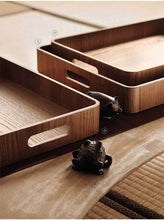 Load image into Gallery viewer, Japanese Wooden Coffee Table Serving Tray With Handles Houseware For Home Lovers