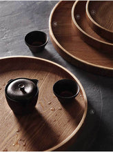 Load image into Gallery viewer, Japanese Wooden Coffee Table Serving Tray With Handles Houseware For Home Lovers