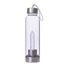 Load image into Gallery viewer, Natural Crystal Quartz Infused Water Bottle 500ML Beauty For Cooker