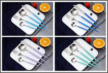 Load image into Gallery viewer, Luxury Stainless Steel 24-Piece Gold Silver Flatware Set Beauty For Home Decorations
