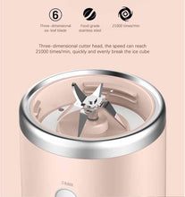 Load image into Gallery viewer, Juice Blender Portable Electric Juicer Smoothie Machine Processor Six Blade Mixing Juice