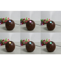 Load image into Gallery viewer, Dark Wood Grained 130ml Essential Oil USB Diffuser with LED Colors