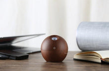 Load image into Gallery viewer, Dark Wood Grained 130ml Essential Oil USB Diffuser with LED