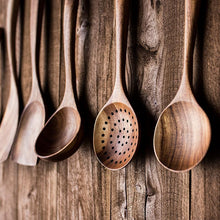 Load image into Gallery viewer, Thai Teak Natural Wood Kitchen Utensils Beauty And Health For Cookers