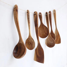 Load image into Gallery viewer, Thai Teak Natural Wood Kitchen Utensils Beauty And Health For Cookers