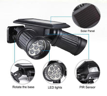 Load image into Gallery viewer, Waterproof Solar Powered Motion Sensor Security Outdoor Light Lamp Houseware For Home Lovers