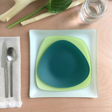 Load image into Gallery viewer, Set of 3- Recycled SeaGlass Place Setting- Spring Collection- Made in the USA- Lead and Cadmium Free - Give Back Goods