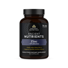 Load image into Gallery viewer, Ancient Nutrients - Zinc + Probiotics Supports a Healthy Immune Defense
Supports Healthy Digestion For Healthy
