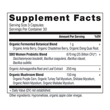 Load image into Gallery viewer, SBO Probiotics Women's  25 Billion CFUs* Per Serving, Digestive &amp; Immune Support, Soil Based Organisms and Organic Fermented Botanical Blend
