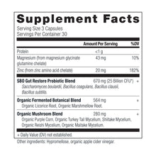 Load image into Gallery viewer, SBO Probiotics Gut Restore 25 Billion CFUs* Per Serving, Digestive &amp; Immune Support, Soil Based Organisms, Organic Fermented Botanical Blend Support Healthy
