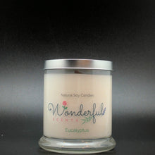 Load image into Gallery viewer, 12.5 oz Eucalyptus Soy Wax Status Jar Tin Lid
