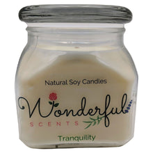 Load image into Gallery viewer, 12oz Scented Bakery Jar Candle Tranquility Cotton Wick Glass Lid 2000x2000
